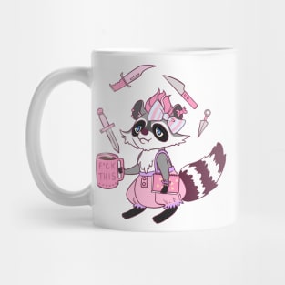 Fairy Kei Raccoon Mug